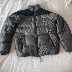 Columbia Men's Charcoal and Black Puffer Jacket